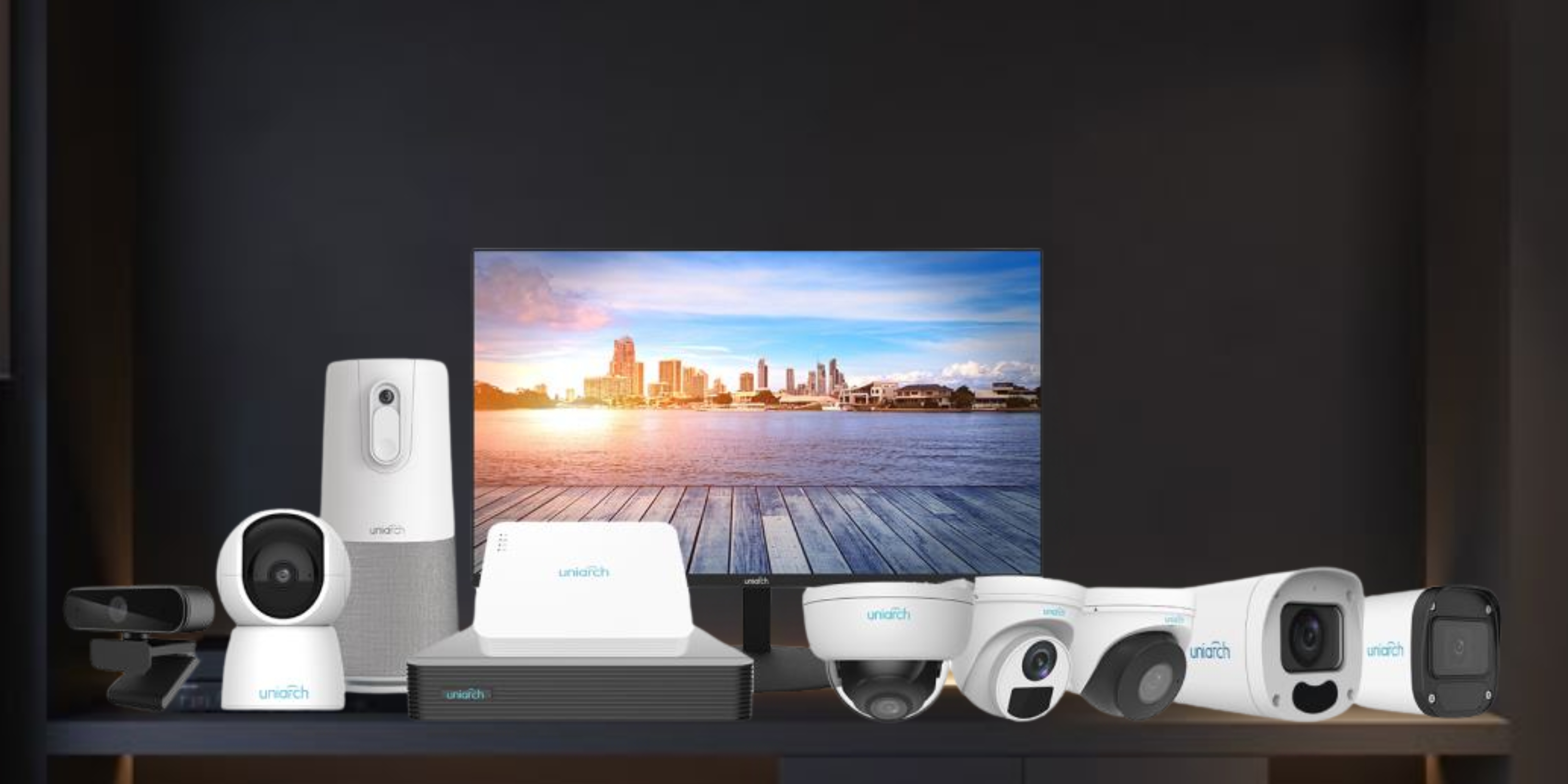 Modern home security camera installation